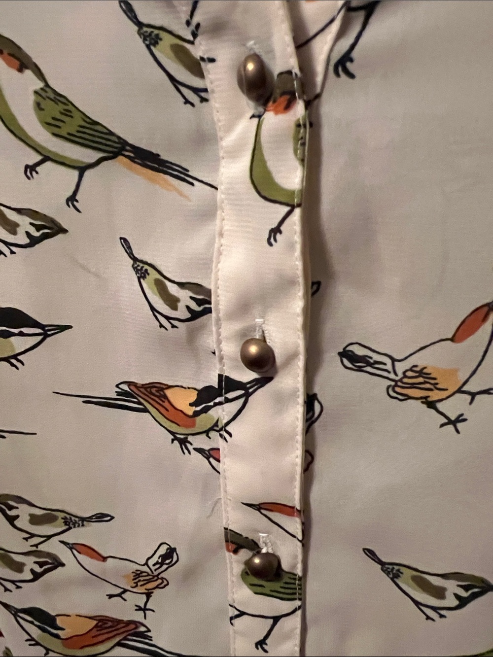 Persaman New York Bird-Print Blouse 🐦 Size medium - Picture 4 of 5